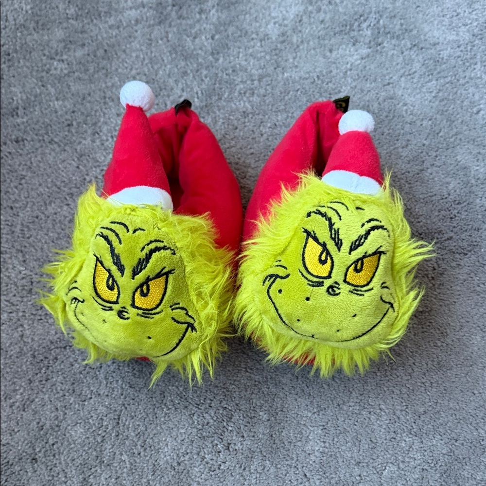 Grinch Toddler Christmas Slippers